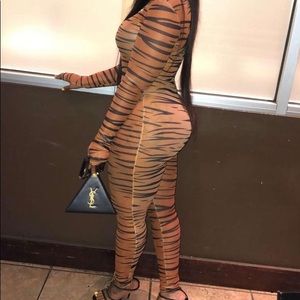 Tiger Striped One Piece